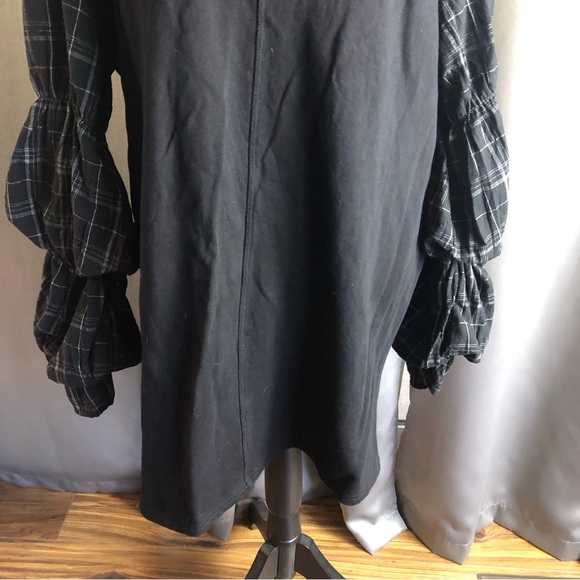 Mustard Sleeve Unique Bubble Long Sleeve Sweater Top - Picture 2 of 12